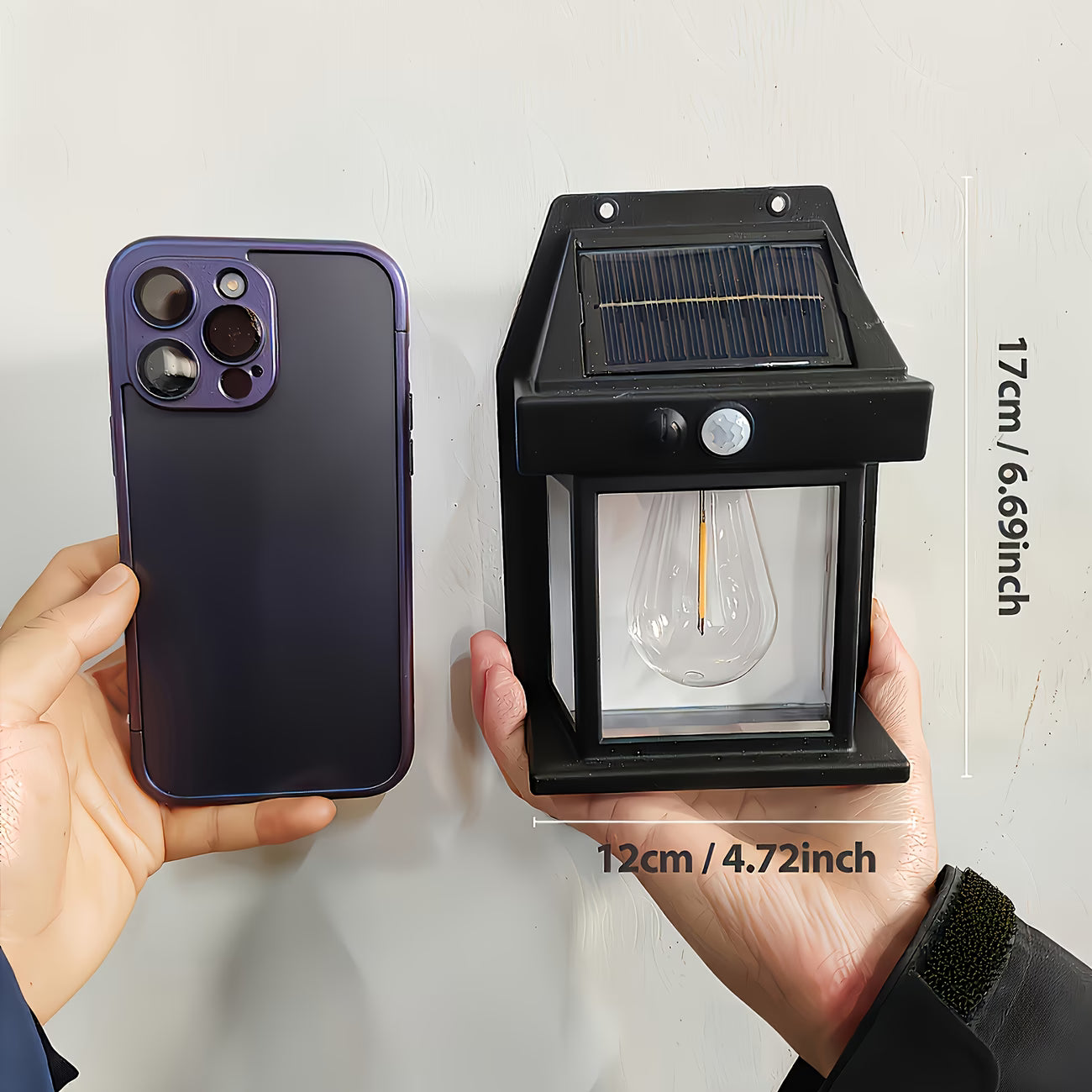 Solarna Zidna Lampa sa Senzorom Pokreta 1+1 GRATIS