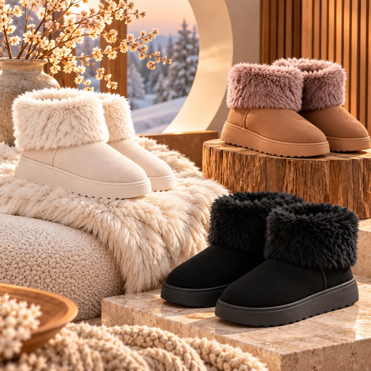 COZY – Tople Ženske Čizme s Krznom