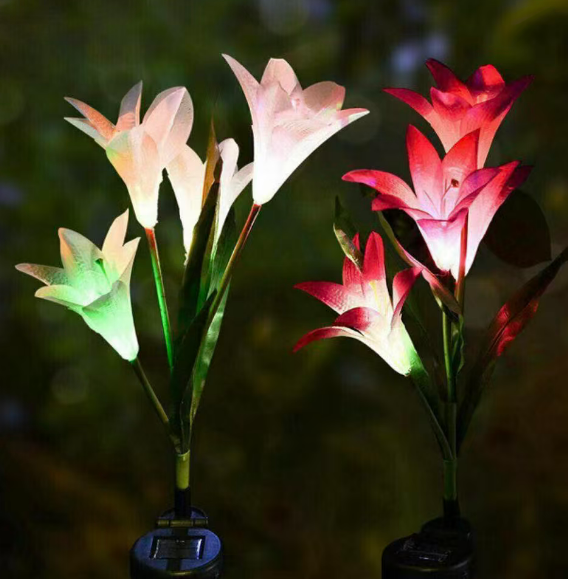 LED solarno cvijeće - 4 KOMADA