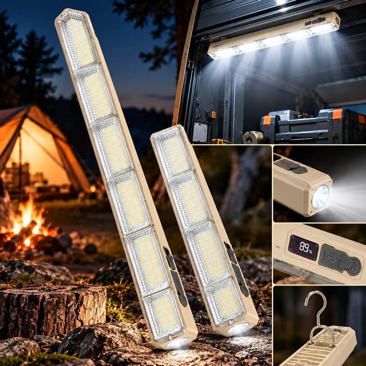 Višenamjenska Punjiva LED Lampa s Magnetom – 3 Načina Osvjetljenja