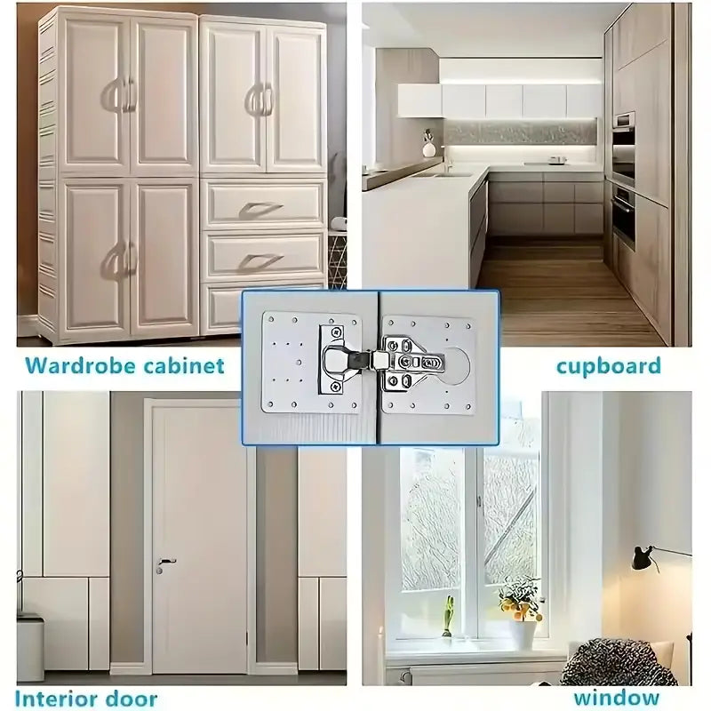 Pločice za popravku šarki – nehrđajući čelik - 6KOM